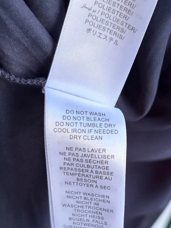 🆕🫐 Adrianna Papell Navy One Shoulder Maxi Dress Elegant Formal Gown Slit Size 8 - Picture 13 of 13